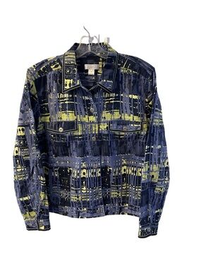 Christopher & Banks Women’s Multi-Color Boxy Jacket Sz M